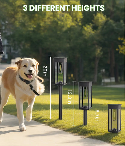 Elegant Solar Pathway Lights Modern Luxury | Easy Installation, Auto On/Off & IP65 Waterproof | For Garden, Yard & Driveway, Outdoor Solar Lighting, Decorative & Rechargeable